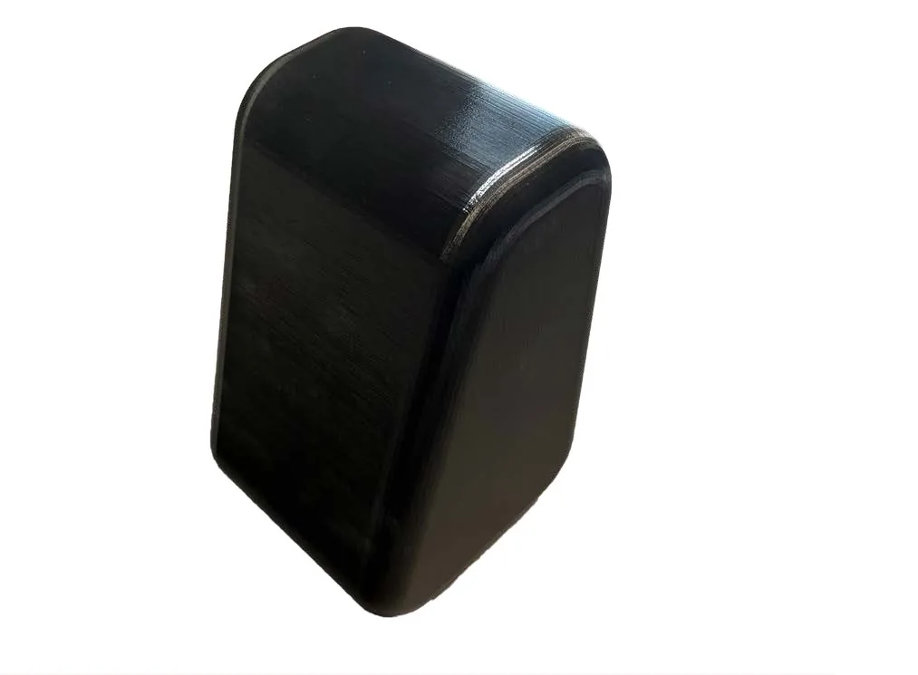 Trapezoid shape model, black 3D print